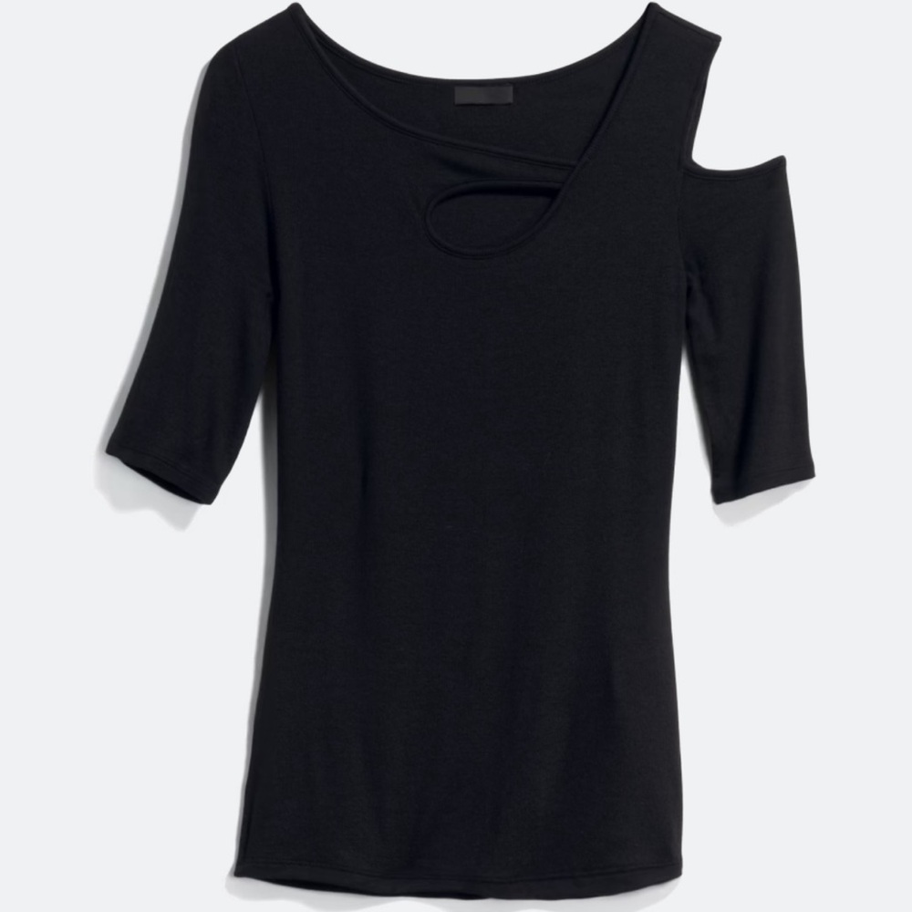 Goldray Garima Asymmetric Cold Shoulder Top